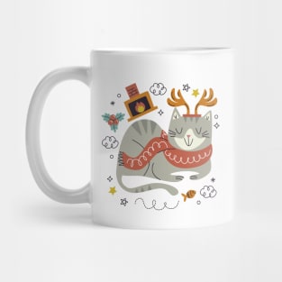 Meowy Christmas Cat Mug